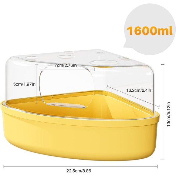 Hamster Sand Bath Box - Litter Box Shower Room & Digging Container Guinea mouse - Picture 4 of 6